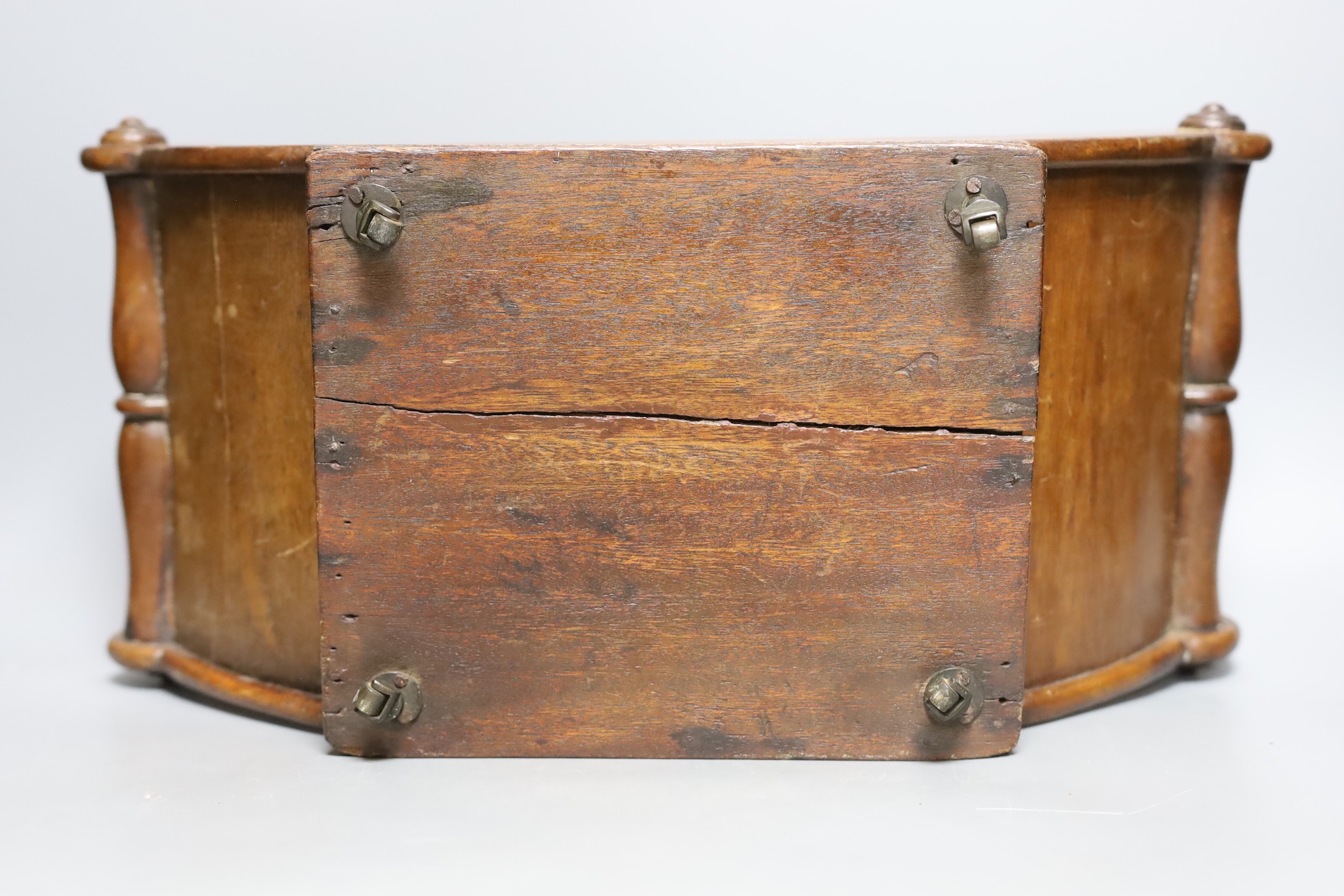 A 19th century mahogany table top cheese coaster 42cm